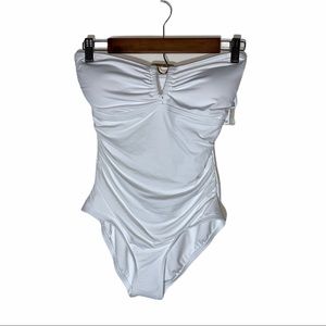 Michael Kors one piece strapless swimsuit